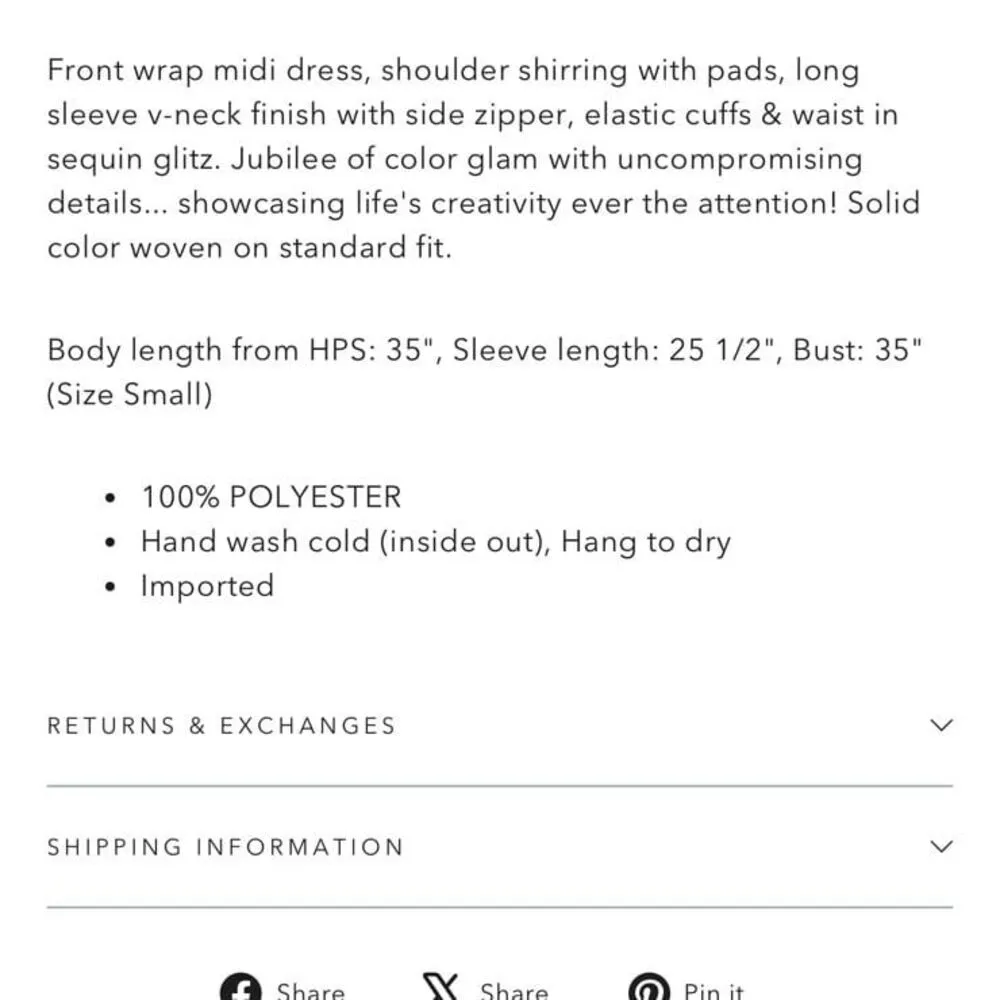 Dear John Jeans Mina front wrap black sequin dress - Image 7