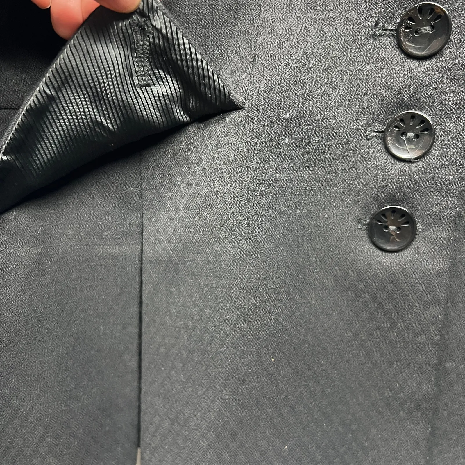 Suzy Shier Button Front Women's Black Blazer Jacket Medium Career Office Work - Image 7