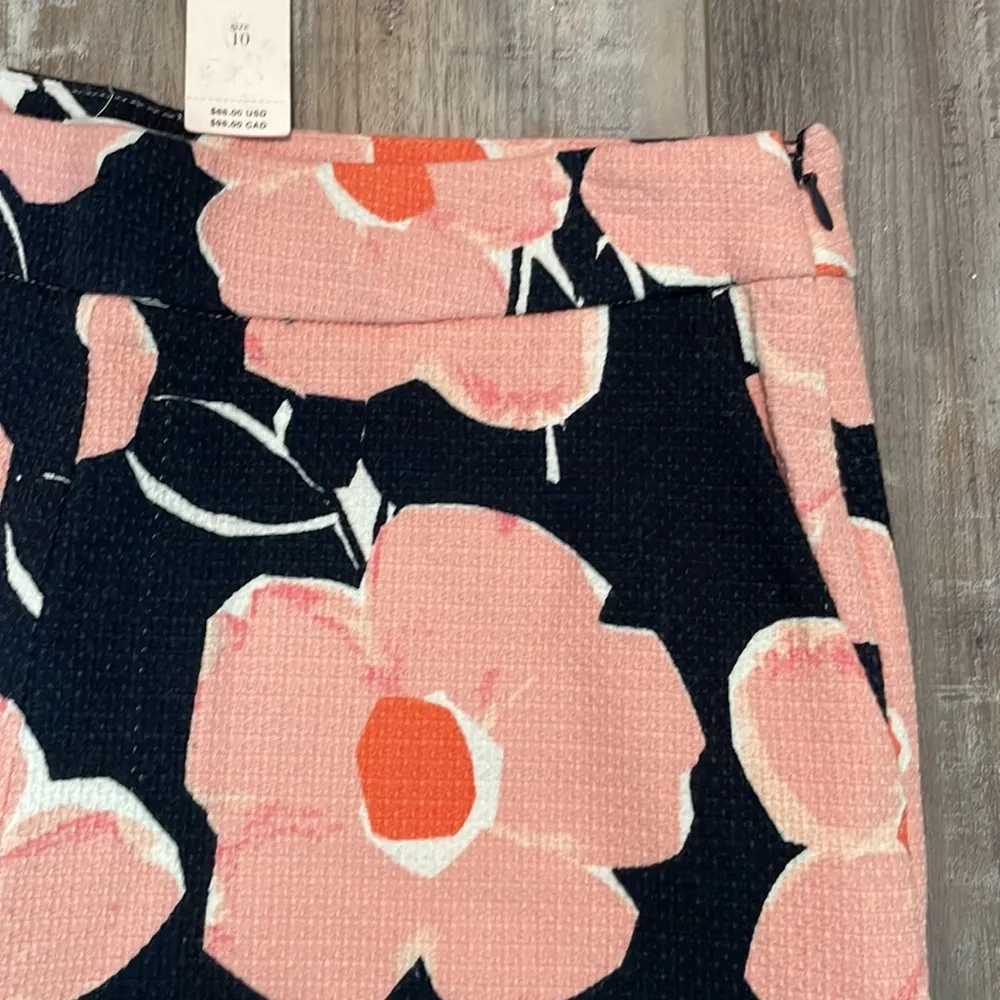 ANTHROPOLOGIE Georgie Scalloped Pique Daisy Floral Print Shorts NEW - Image 5