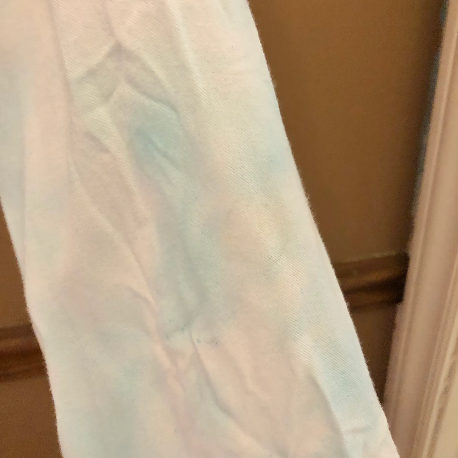 Tie Dye Wrap Long Sleeve Crop Top Blue White One Size - Image 7