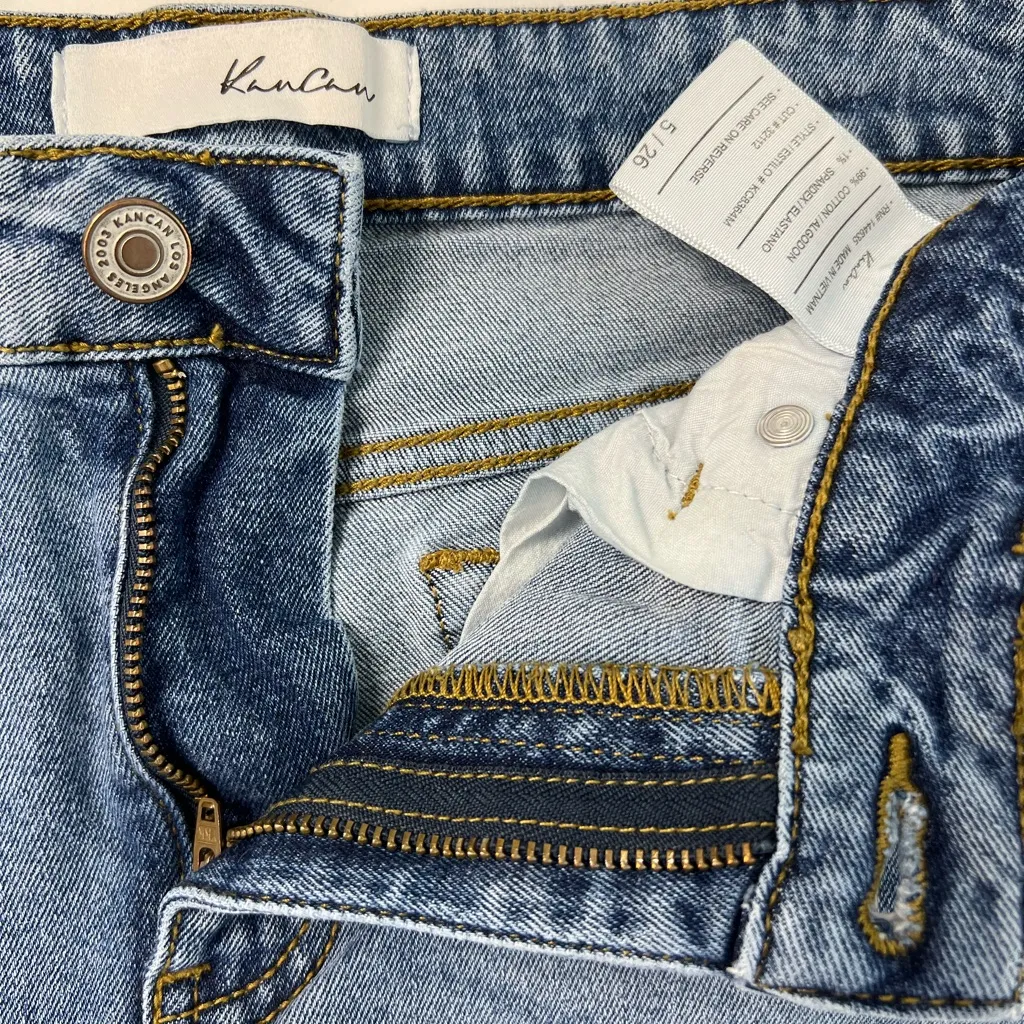 KanCan Distressed Skinny Jeans, Size: 5/26 Blue Size undefined - Image 7