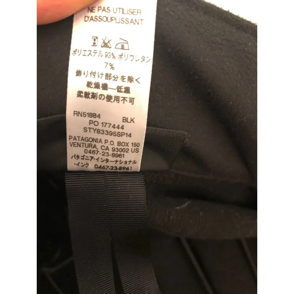 Patagonia Adze Polartec Windbloc Soft Shell Zip Front Jacket Sz S Black Logo - Image 8