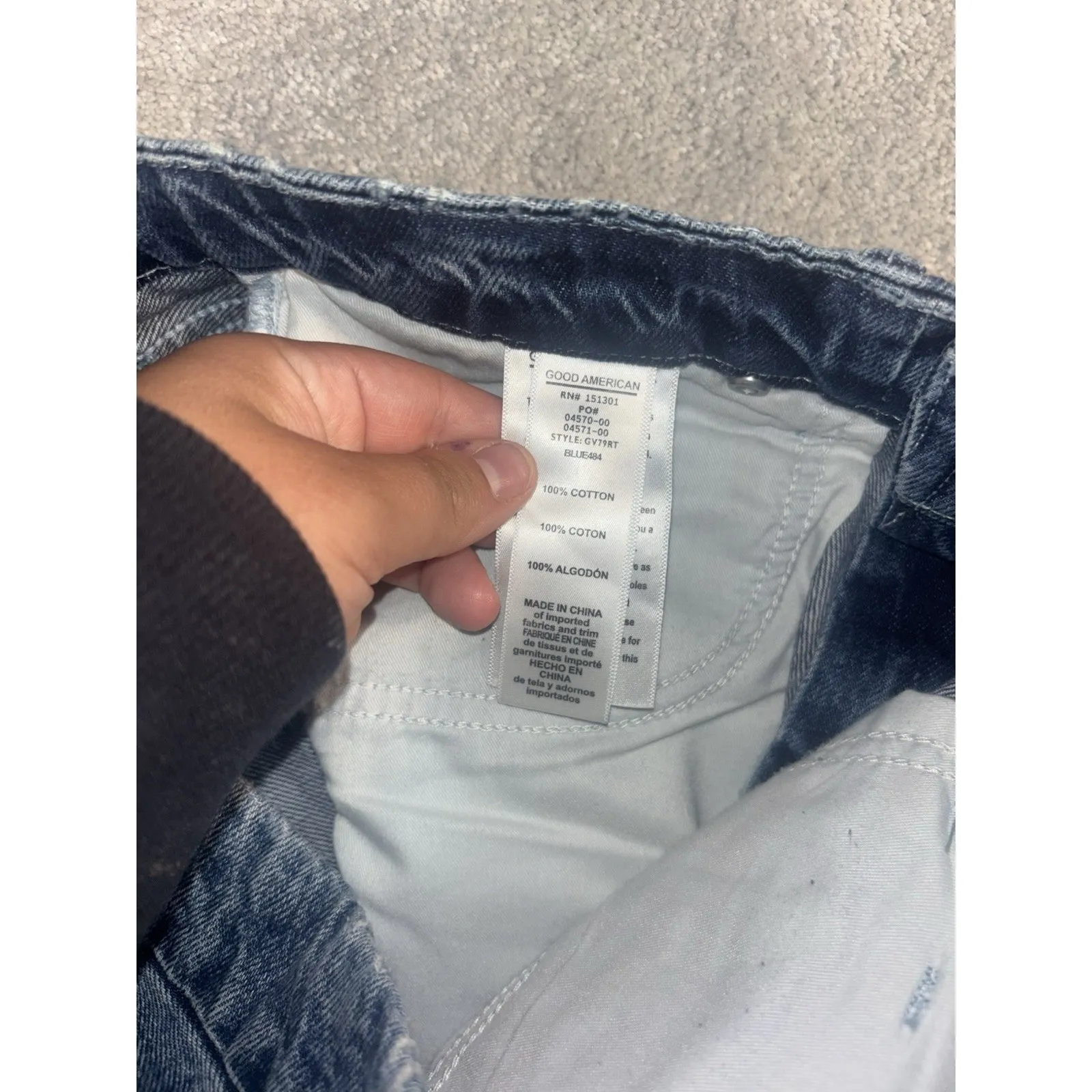 good american good‎ vintage jeans 4/27 Distressed EUC - Image 6