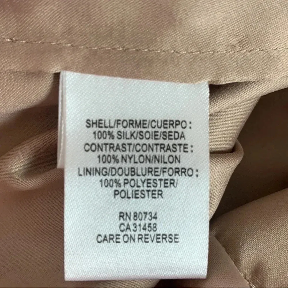 BCBGMAXAZRIA Black Nude Mesh Lace Sequin Silk Cocktail Party Dress Size 2 XS - Image 6