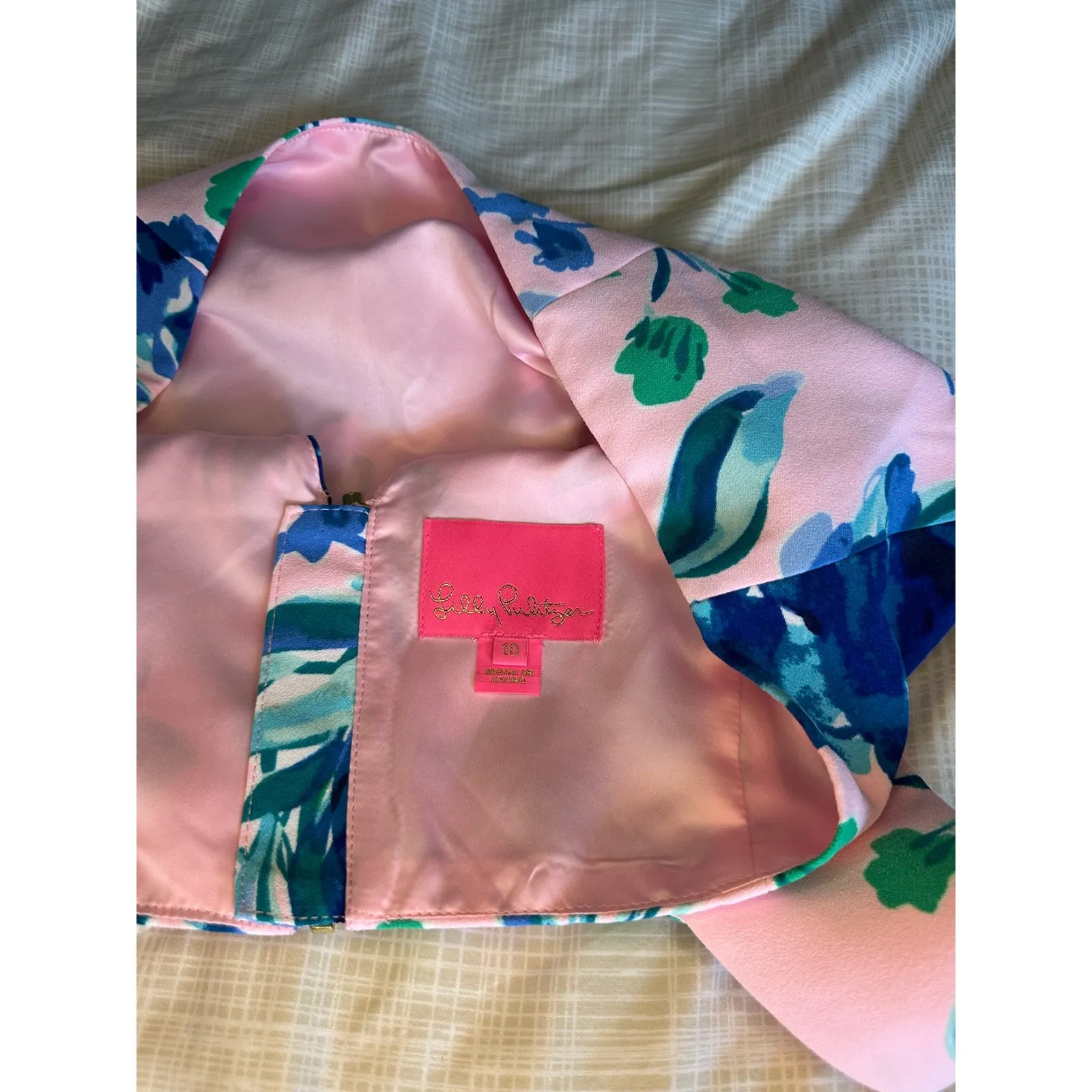 Lilly Pulitzer Jemma   Crop Top Sleeveless sweet pea ‎ TOP ONLY  Size 10 - Image 3