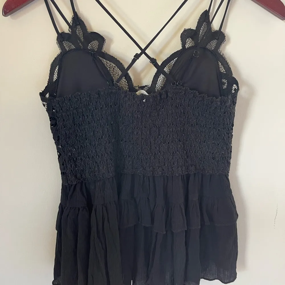 Laced black blouse. Size medium - Image 5