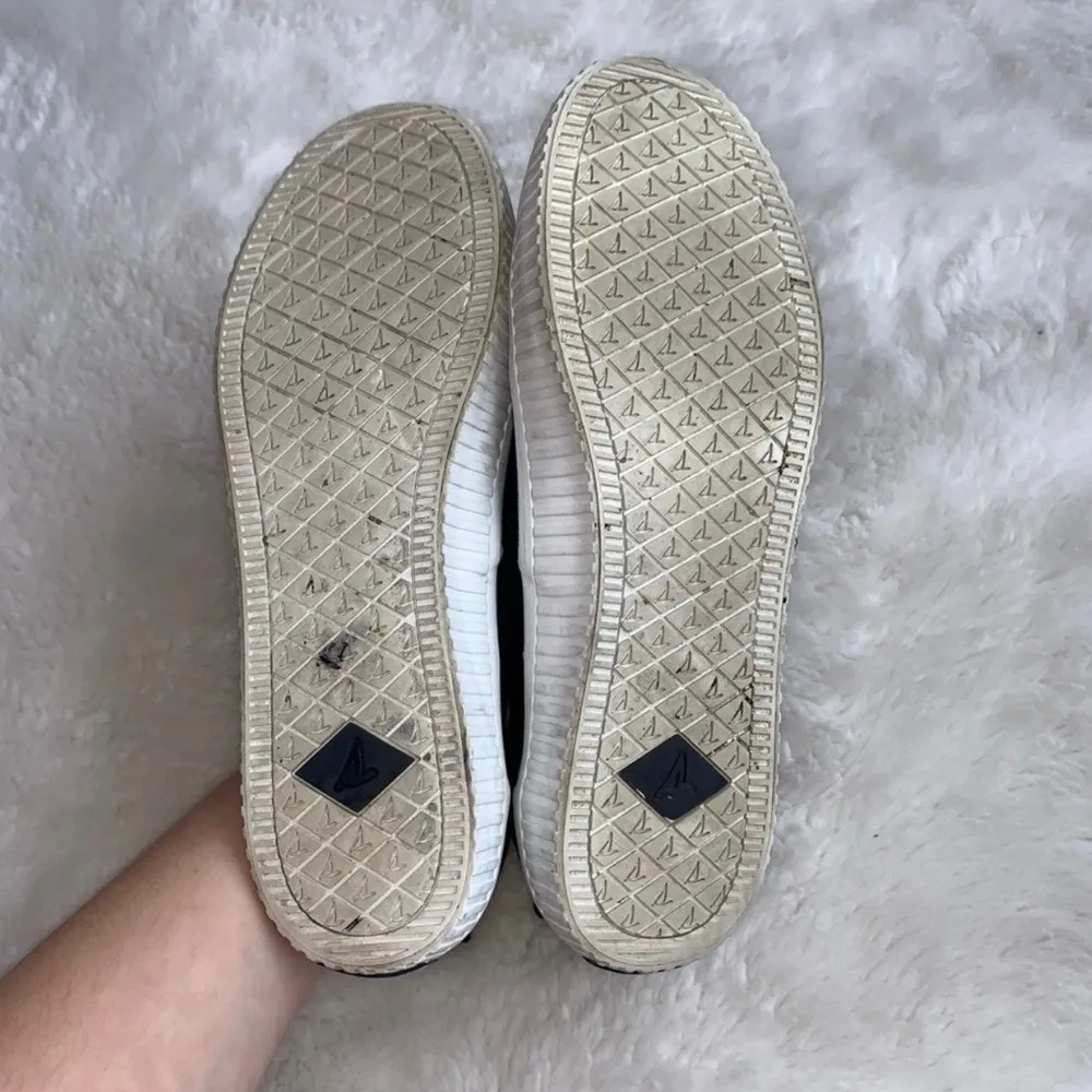 Cliffside Navy Blue Canvas Slip-on Sneakers - Image 8