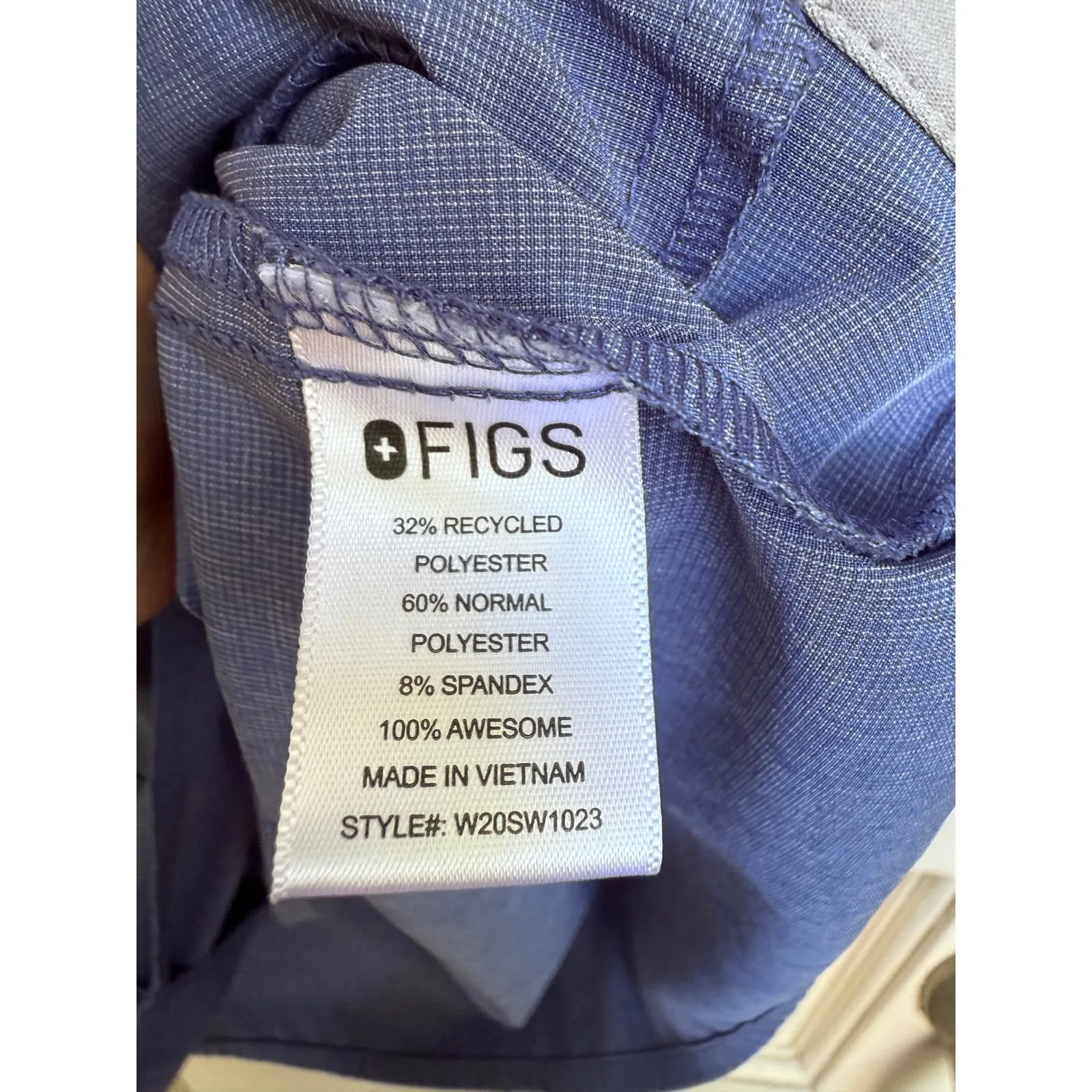Figs EAC‎ Collection Scrub Top Big Sky Fion Blue Lightweight PO 1542 Size XL - Image 5