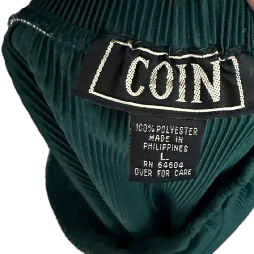 Vintage‎ Coin Green Skirt Size L - Image 4