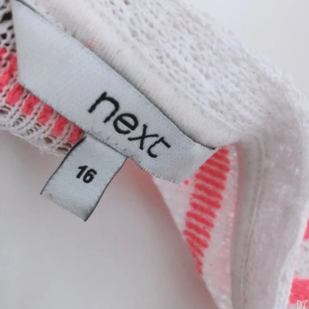 Next Sweater Cotton Blend Striped Knit Pullover Size 12 - Image 5