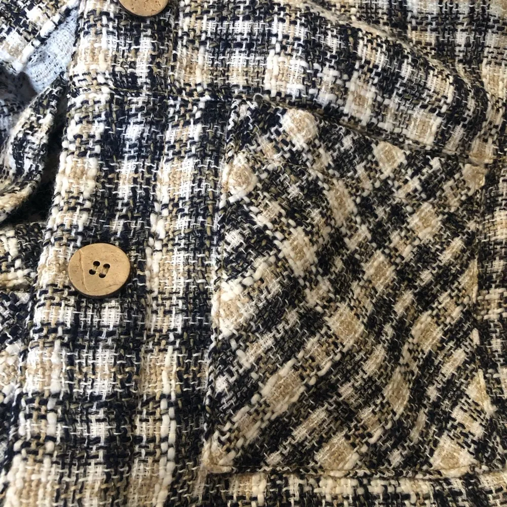 ZARA Tweed Shacket with Chest Pockets Size XS - Image 10