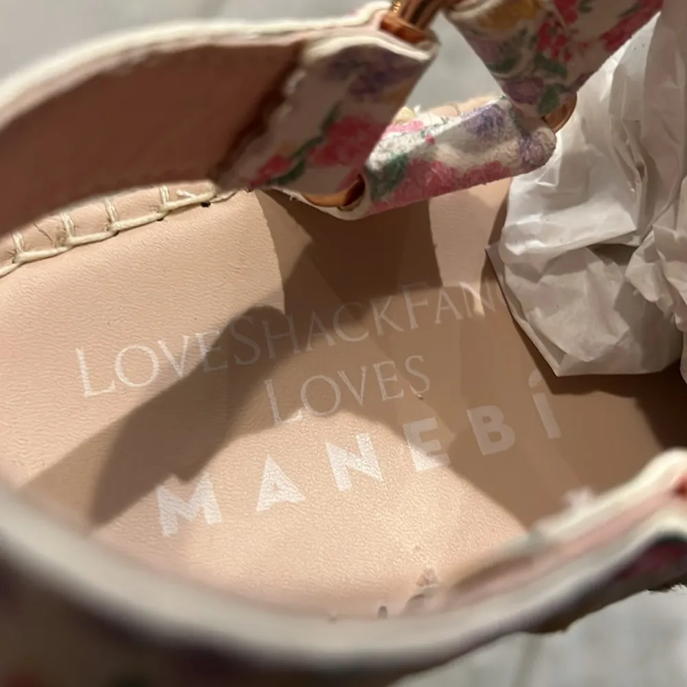 LoveShackFancy x Manebi Espadrille Hiking Sandals in Fruit Punch, Size 38 NEW - Image 7