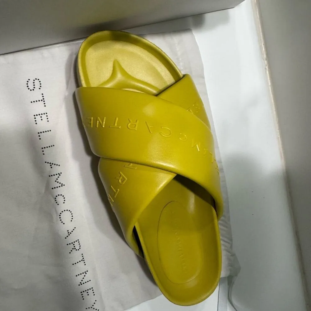 Stella McCartney Signature logo slides Yellow - Image 3