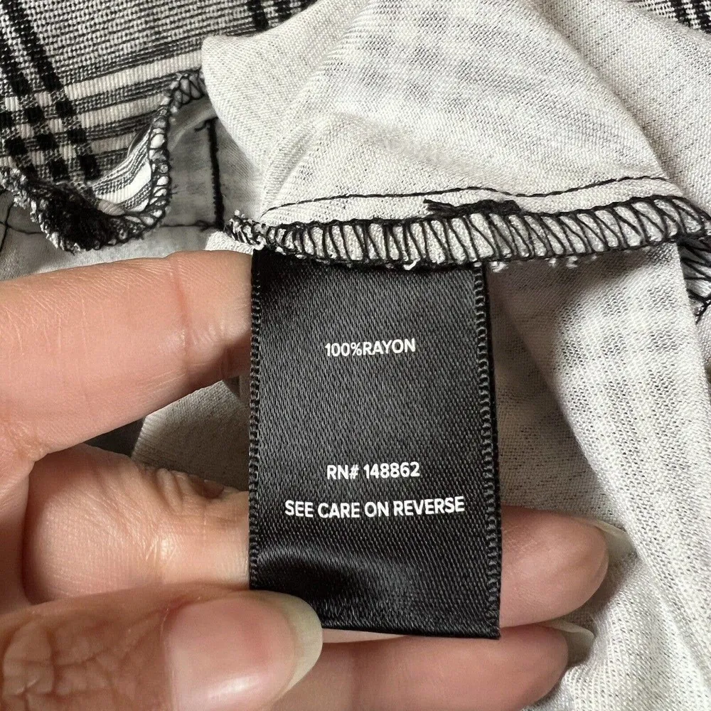 Torrid Bomber Jacket Womens 1X Black White‎ Pink Plaid Twill Snap Front - Image 10