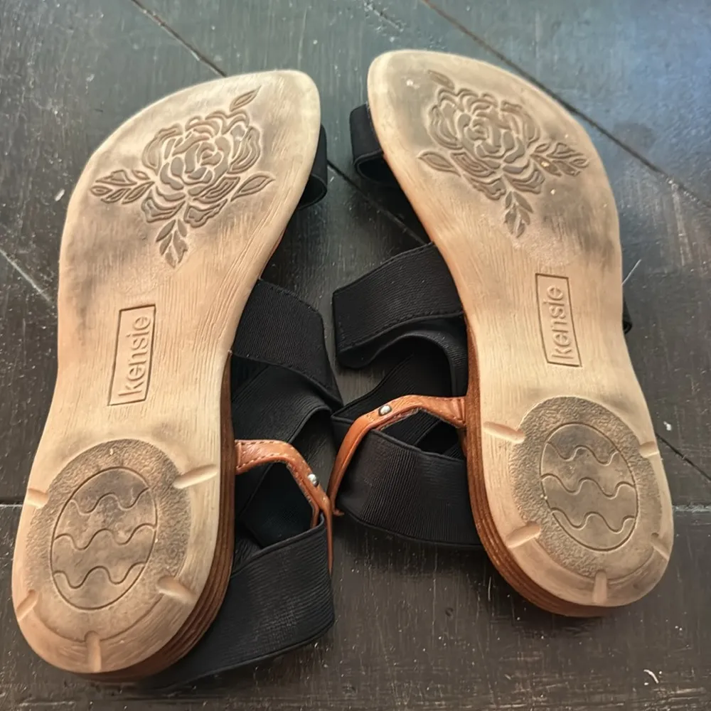 Kensie strappy‎ black sandles-8 - Image 2