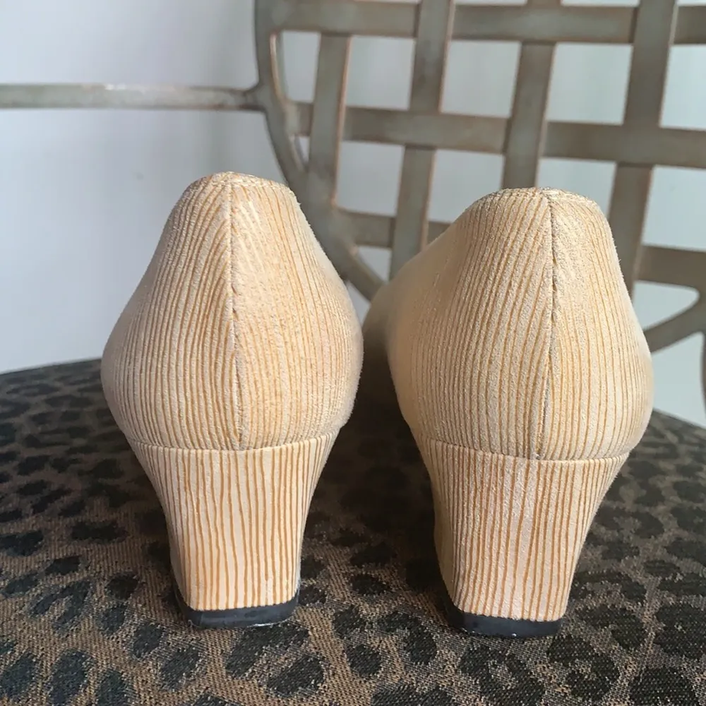 Salvatore Ferragamo Square Toe Stacked Block Heel Pumps - Image 7