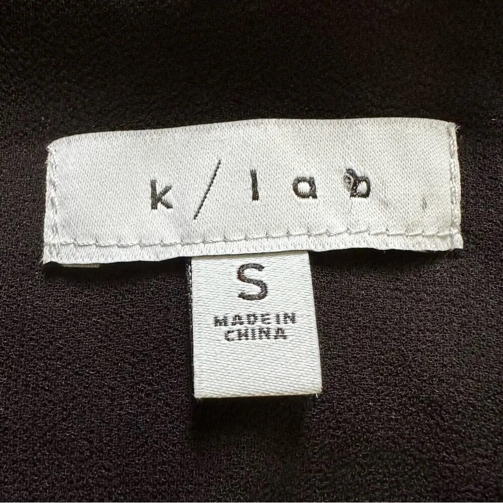 K/Lab Dress Navy Blue Sequins V-Neck Sleeveless Party Midi Dress Size Small - Image 2