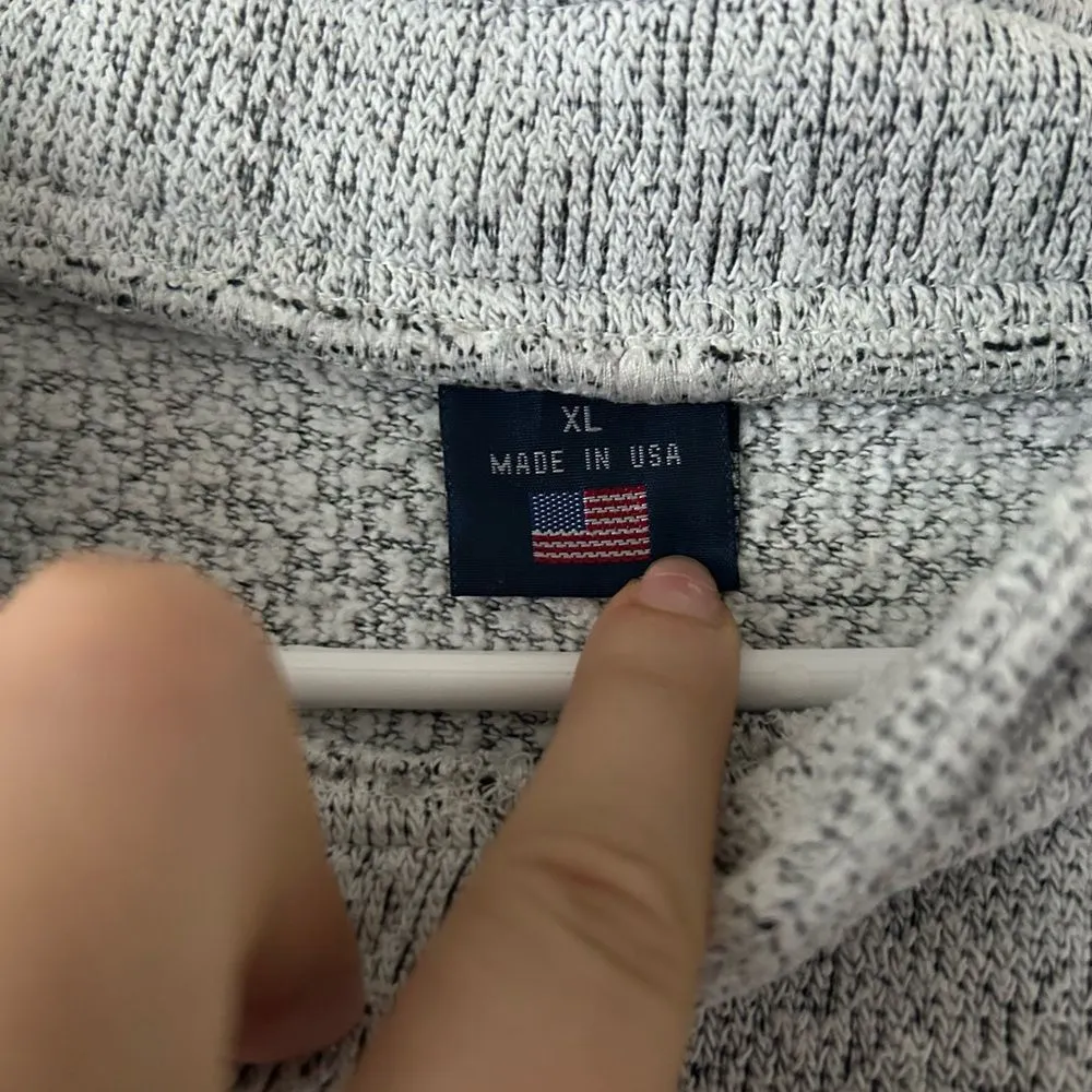 UNC Tarheel Grey Sweatshirt Size XL Made in USA Fangear Casual Athletic Sport Blue - Image 9