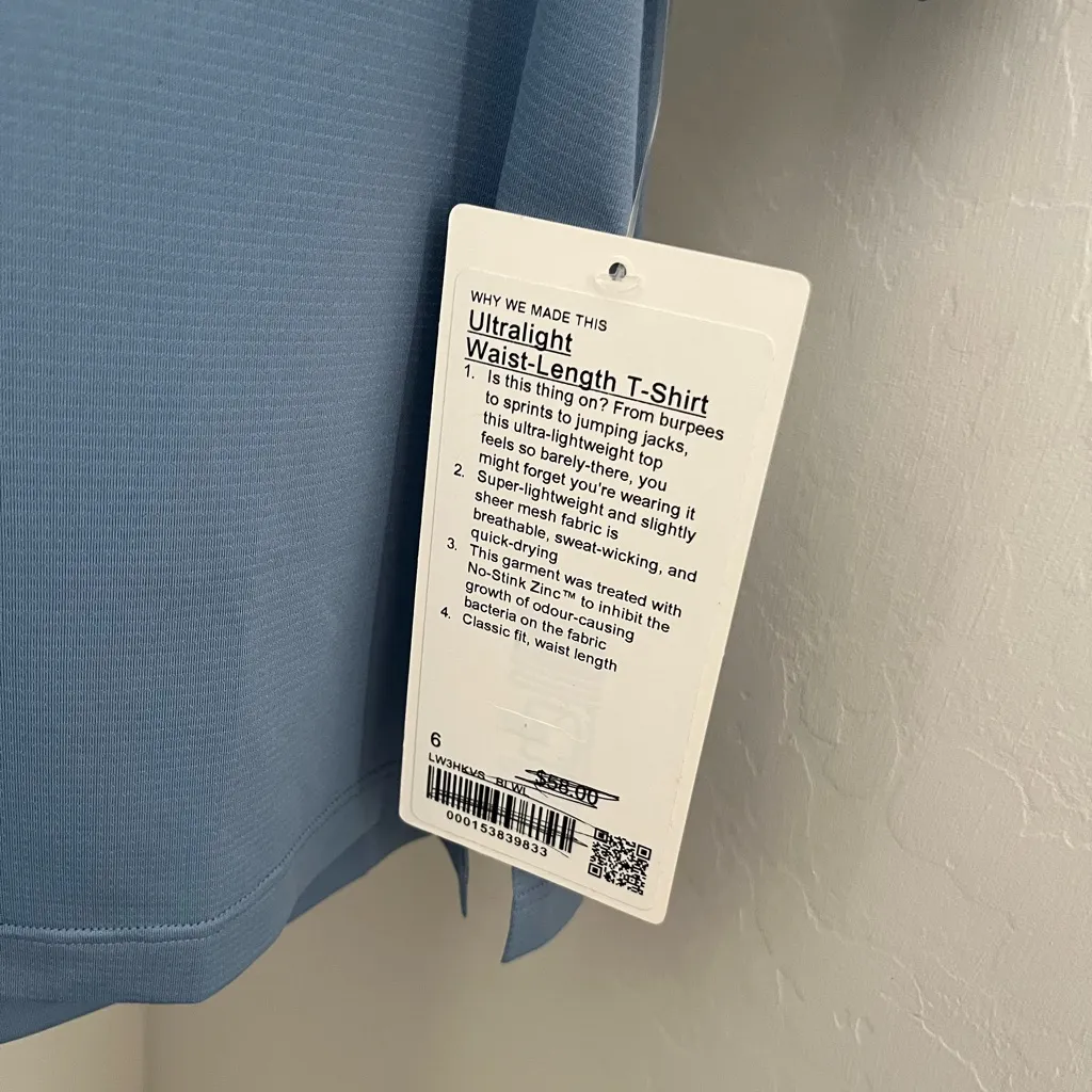 New Lululemon Ultralight Waist-Length T-Shirt - Image 7