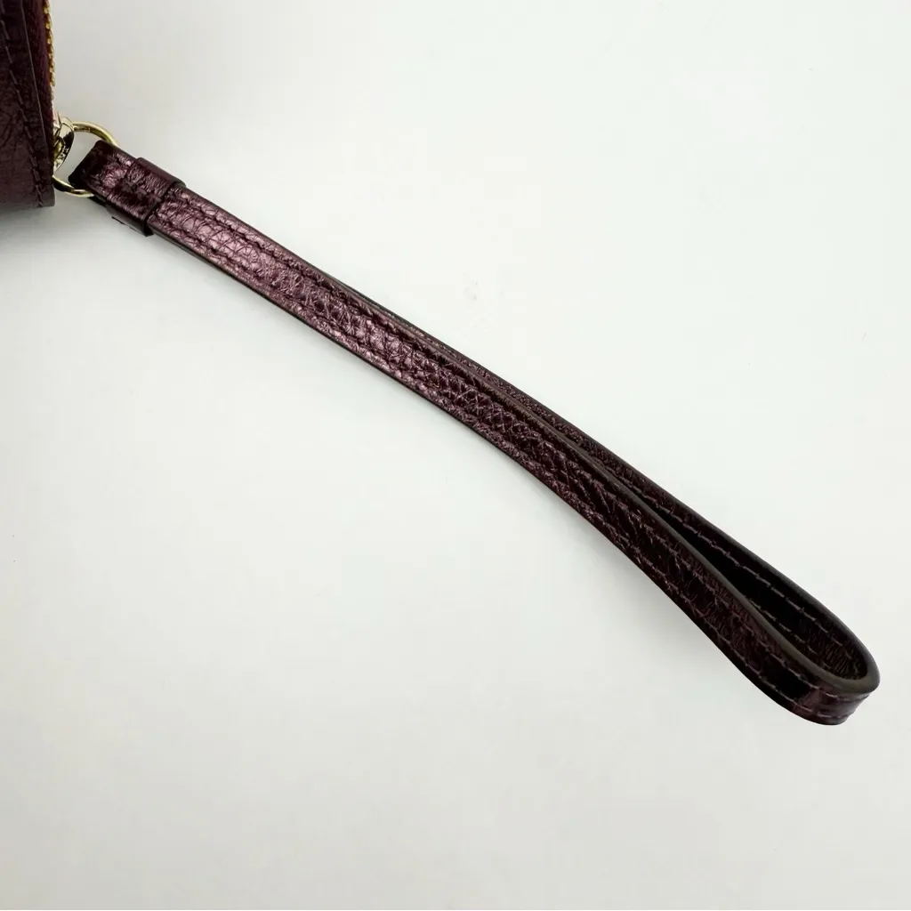 Radley London Clifton Hall Phone Wristlet Wallet Metallic Amethyst Gold Heritage - Image 8