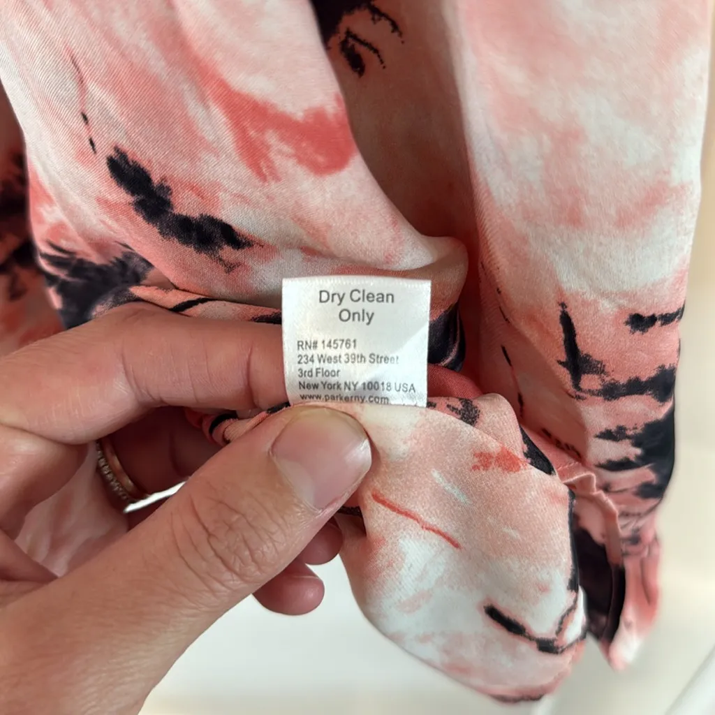 Parker Kita Silk Palm Tree Pompano V-Neck‎ Sleeveless Mini Dress - Image 5