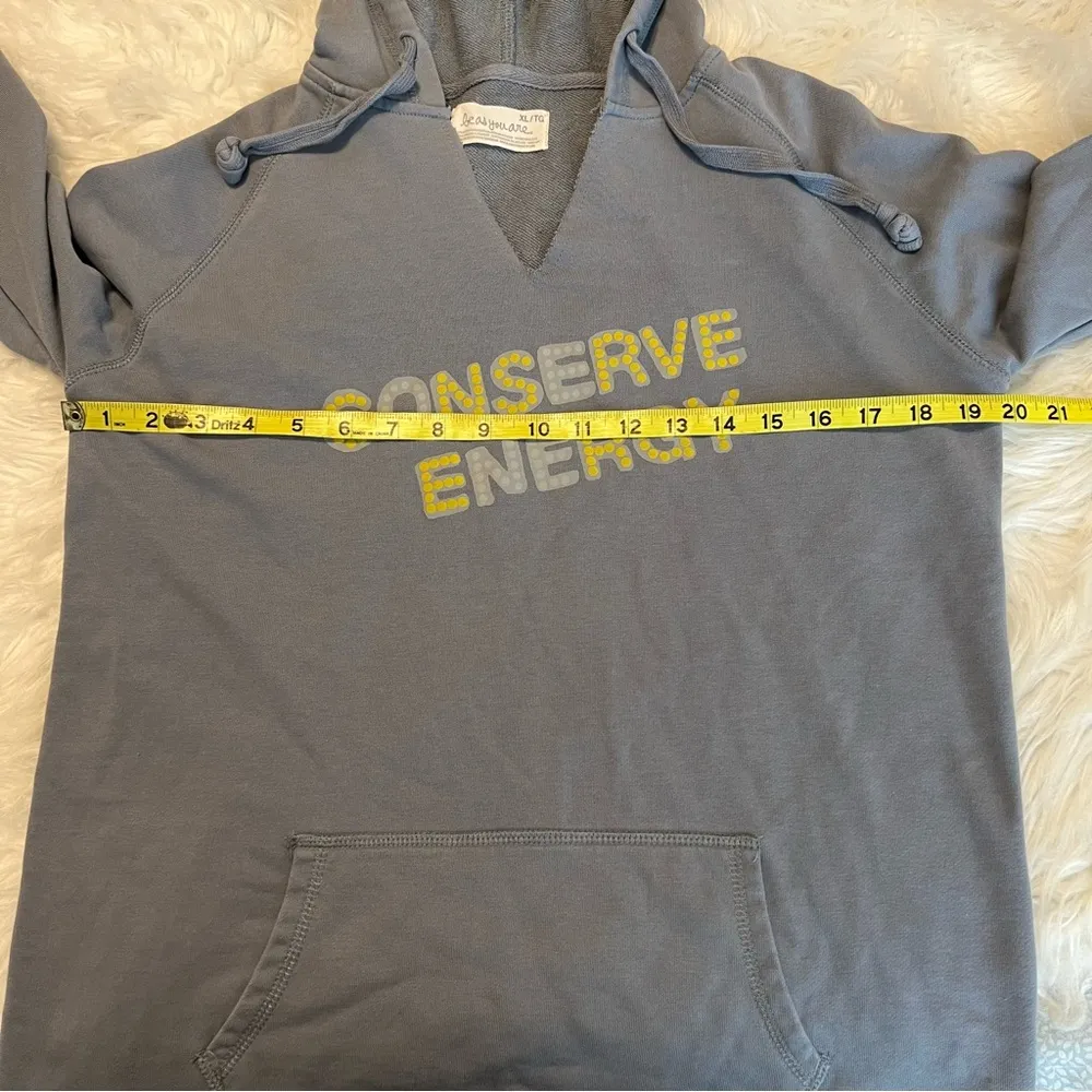 Be as you are Conserve Energy Hoodie pullover XL but runs small see measurements Size undefined - Image 4