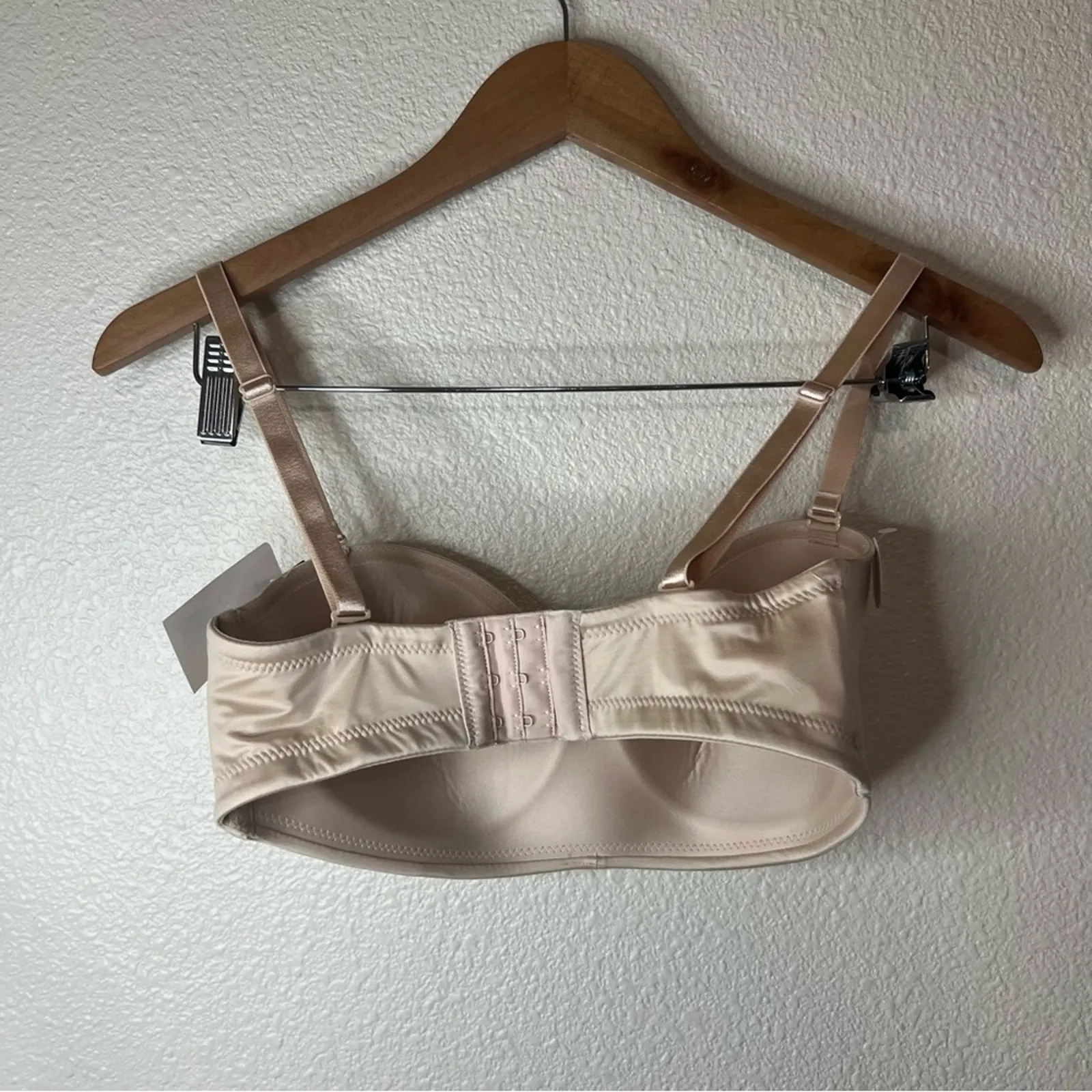 Wacoal 854372 Tan Nude Staying Power Strapless Wire Free Bra NEW 32D - Image 8