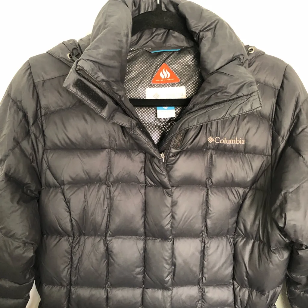 Women’s Black Columbia Hexbreaker Long Down Jacket Size S - Image 5