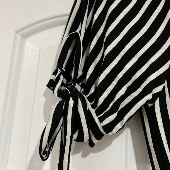 Aquavita Samira belted, striped black and white dress small medium‎ new tags - Image 2