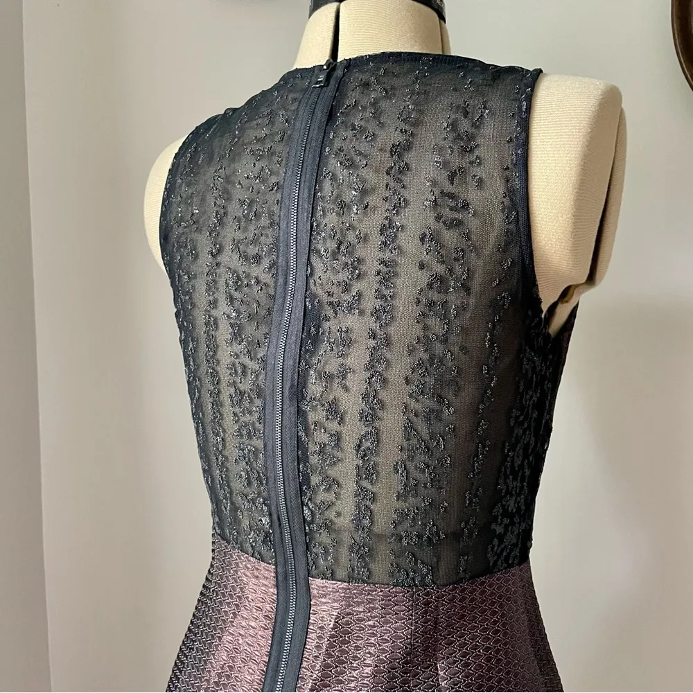 Bronze party dress with mesh leopard back - Phoebe Couture - Image 11