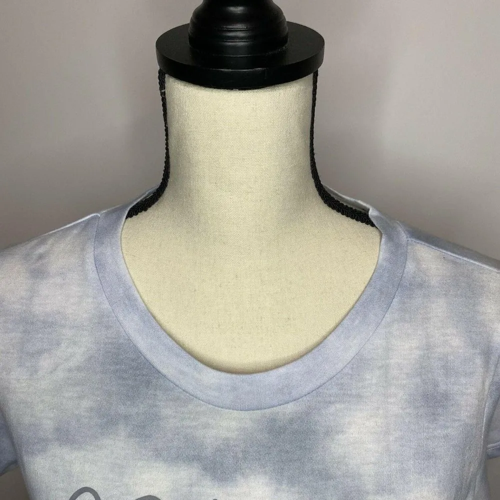 NWT Rae Dunn Sz Small GO WITH THE FLOW Tie Dye T-Shirt - Image 4