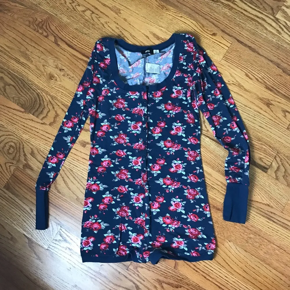 BDG Floral Pattern Long-Sleeve Romper - Image 2