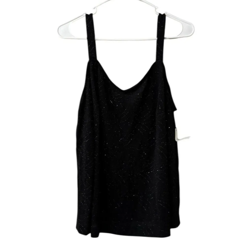 Alex Evenings Black Sparkle Tank Cardigan Set Size 2X Stretch Formal Wedding - Image 3