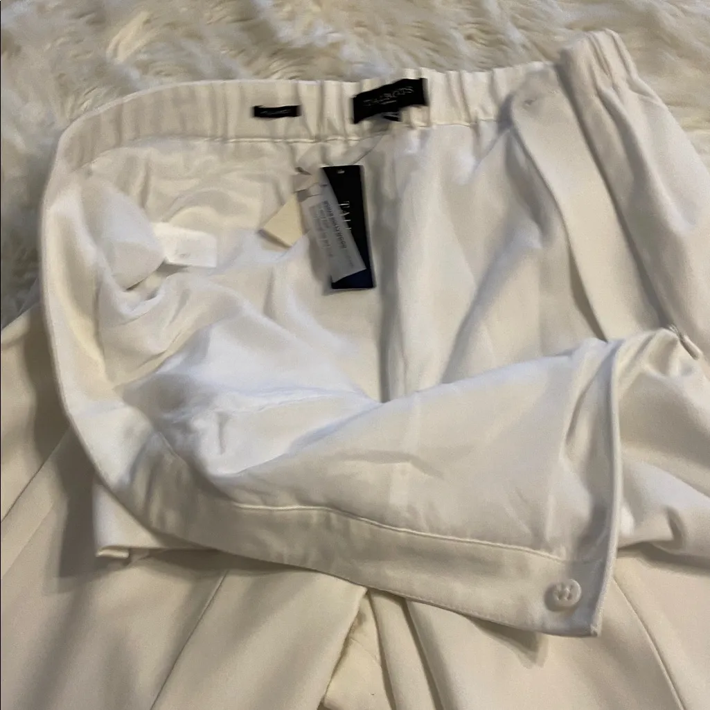 Talbots Hollywood White Dress Pants size 16W brand new inseam 28” zipper side - Image 11