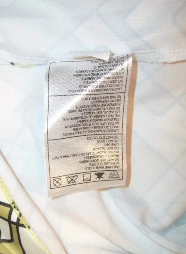 Nike Performance Womens Athletic Racerback Tank Top Size L 12-14 Fitness Geometric Tan Black - Image 8