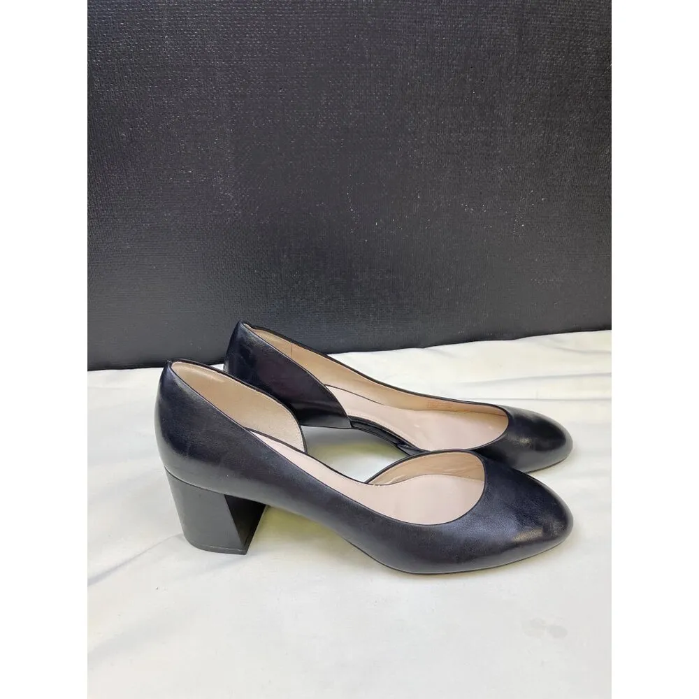 Cole Haan Women's Black Leather Shoes Heels 2.5" Size 8.5  SKU 6327 - Image 3