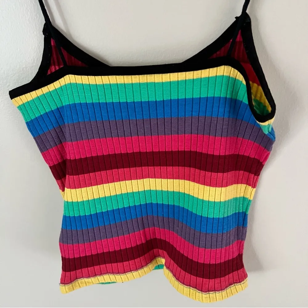 Topshop Rainbow Striped Tank Top | Size 4 - Image 5