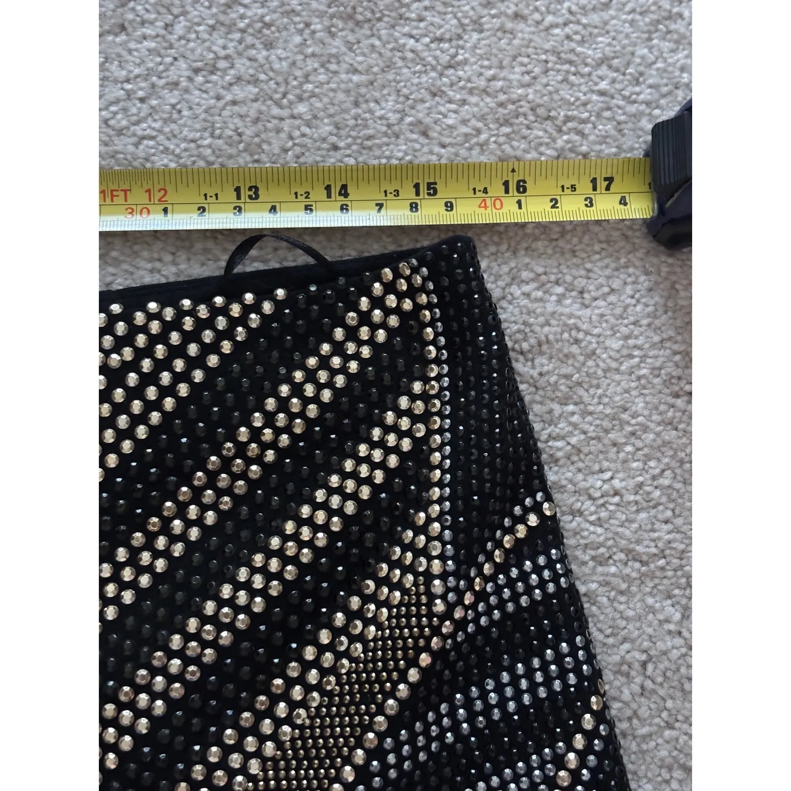 Fate Black Studded Embellished Mini Skirt Size M - Image 8