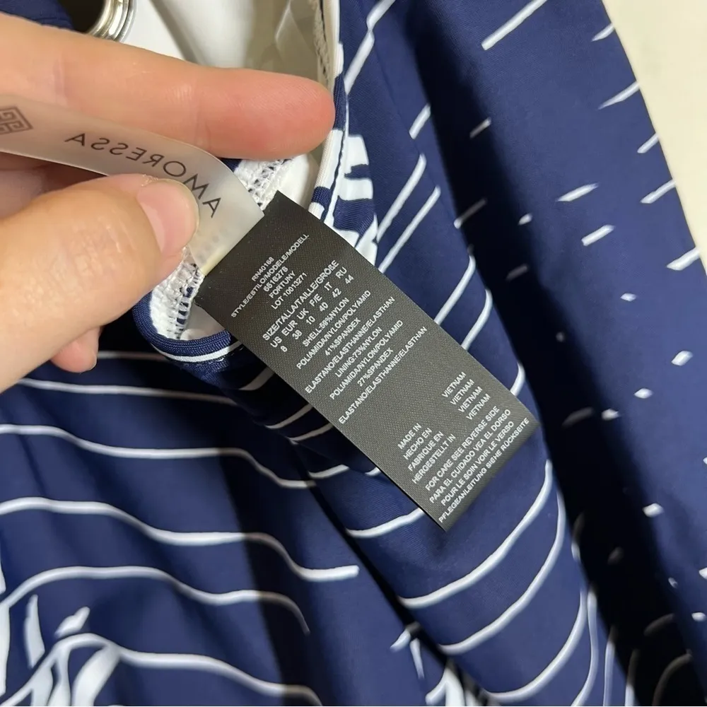 NWOT Amoressa Fortuny by Miraclesuit Size US 8 Blue - Image 12