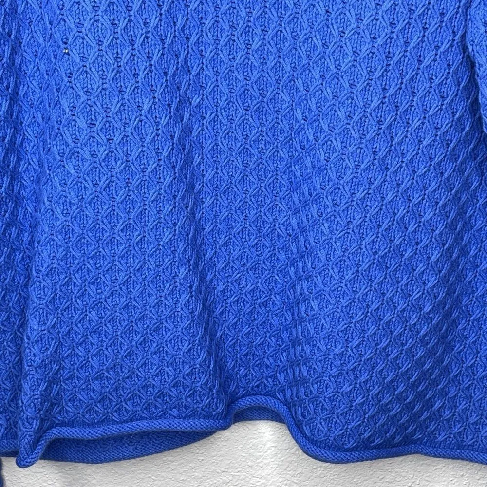 Liz‎ Claiborne Chunky Blue Sweater - Image 3