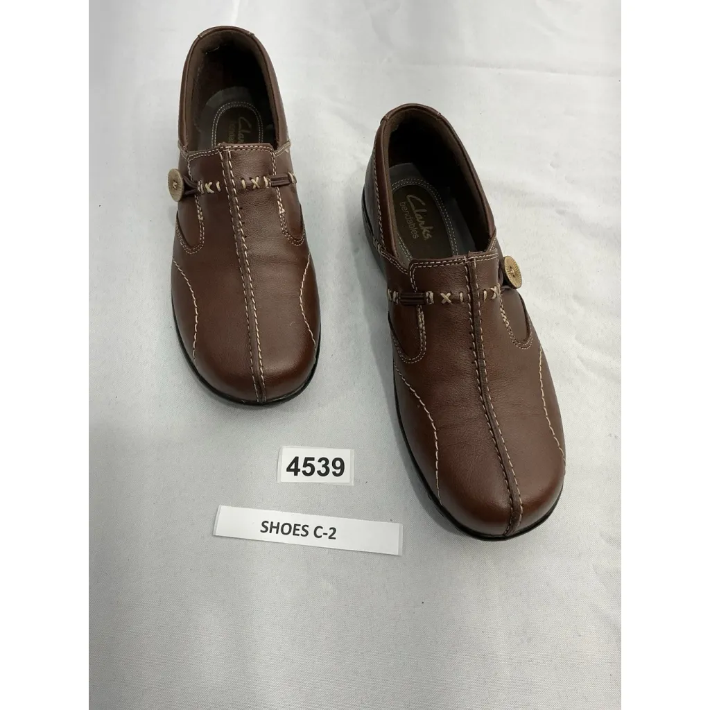 Womans Clarks Bendables Sixty Delta Slip On Loafer Shoes 8.5 M Brown NWOT - Image 2