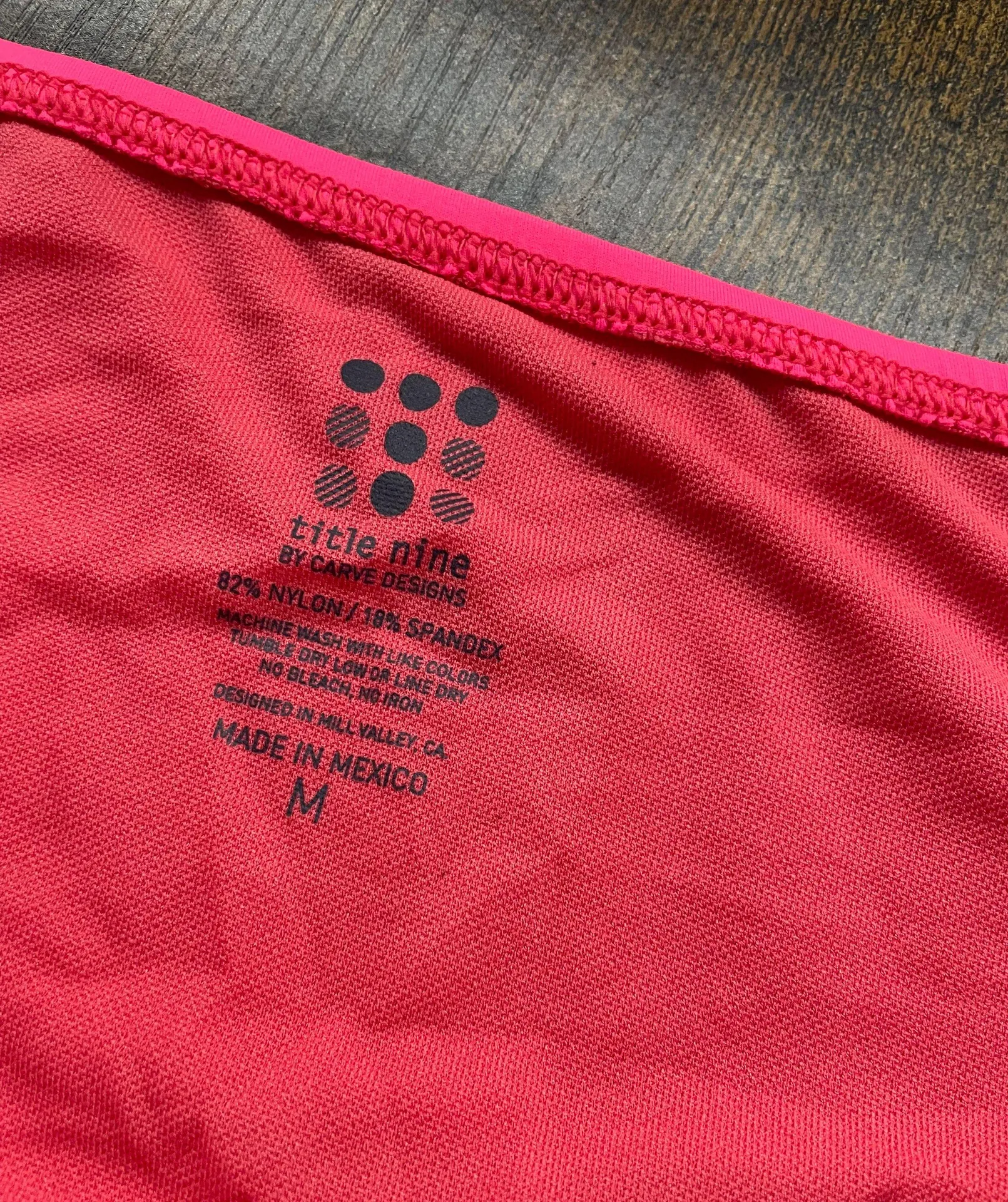 Title Nine pink bikini bottom ties on sides Size M - Image 5