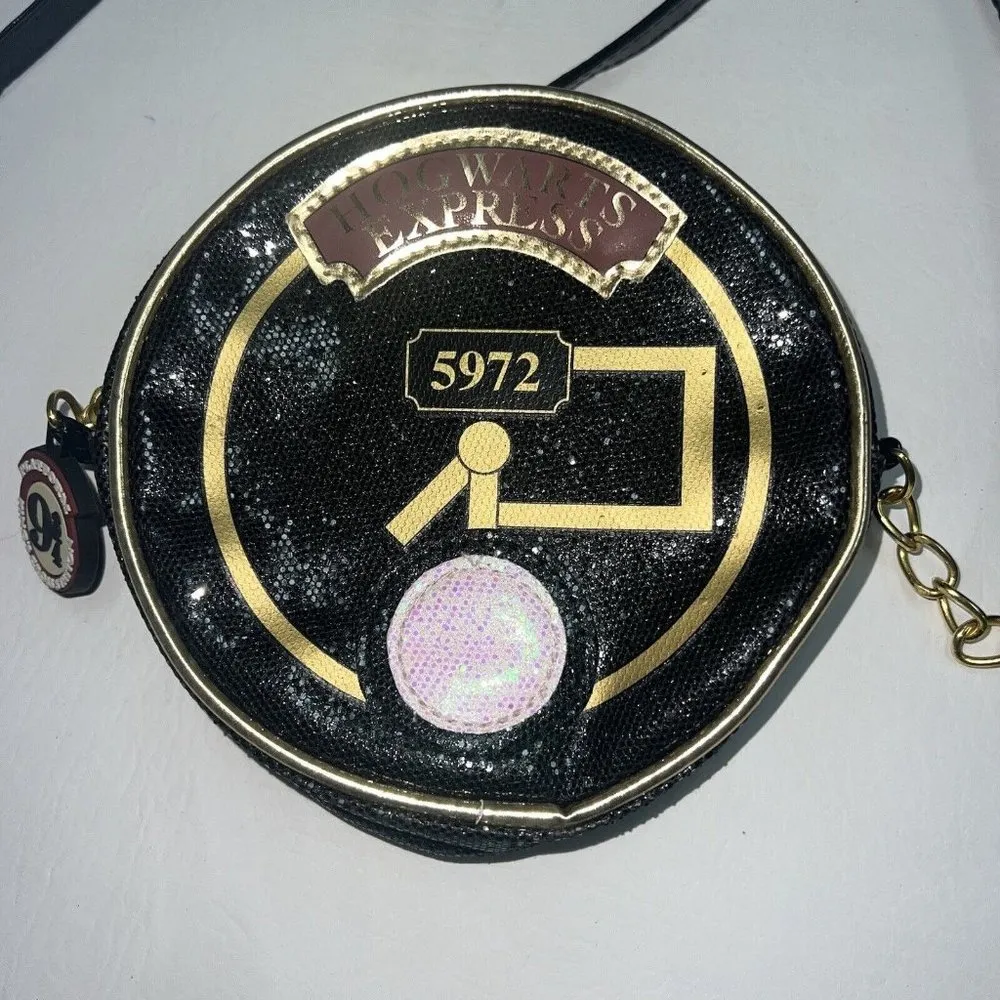 Harry Potter Hogwarts Express Crossbody Bag 9 3/4 Round Zippered Purse Womens - Image 2
