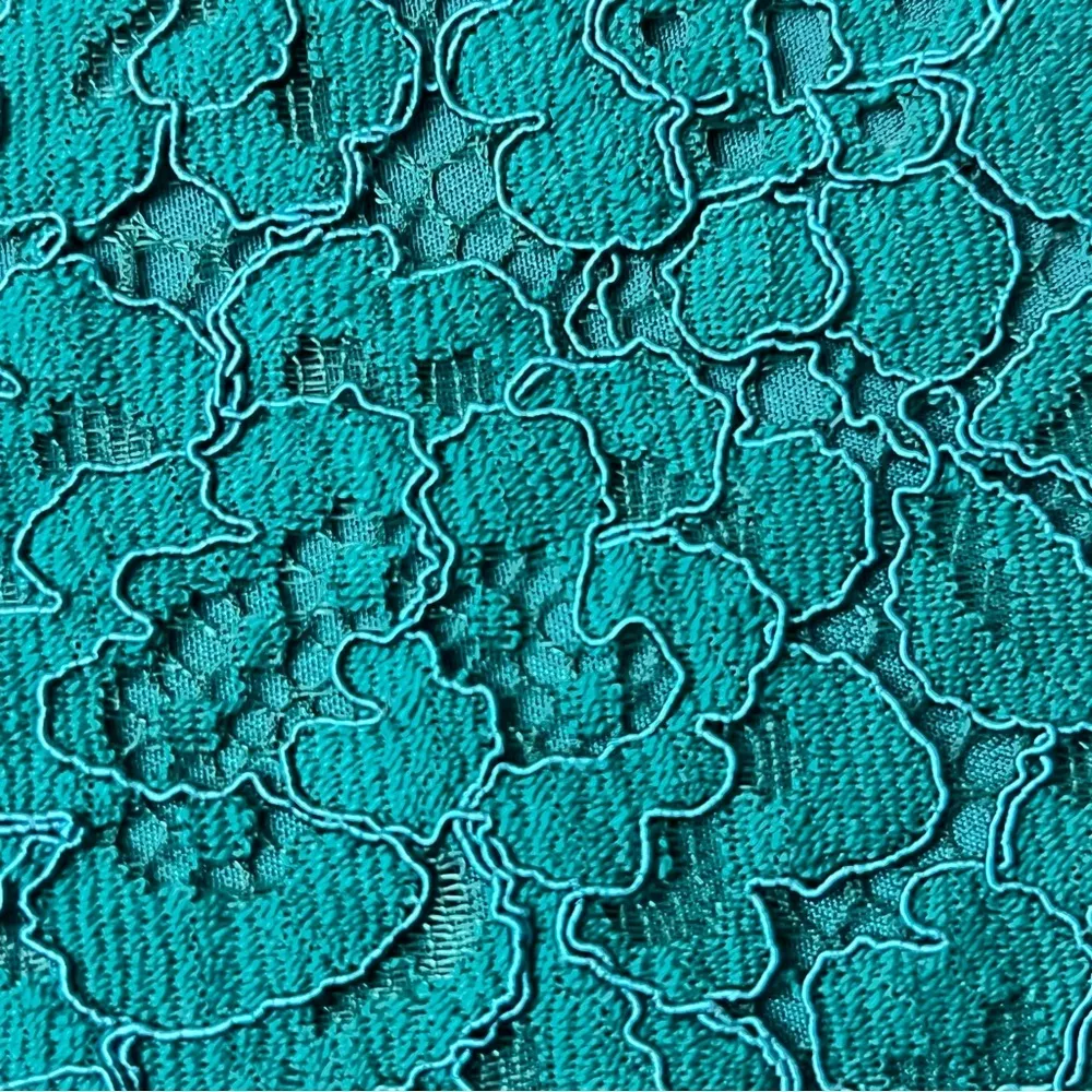 J Crew AU229 Green Lace Blouse Ruffle Lined Crochet Coquette Cottegecore Boho M - Image 8