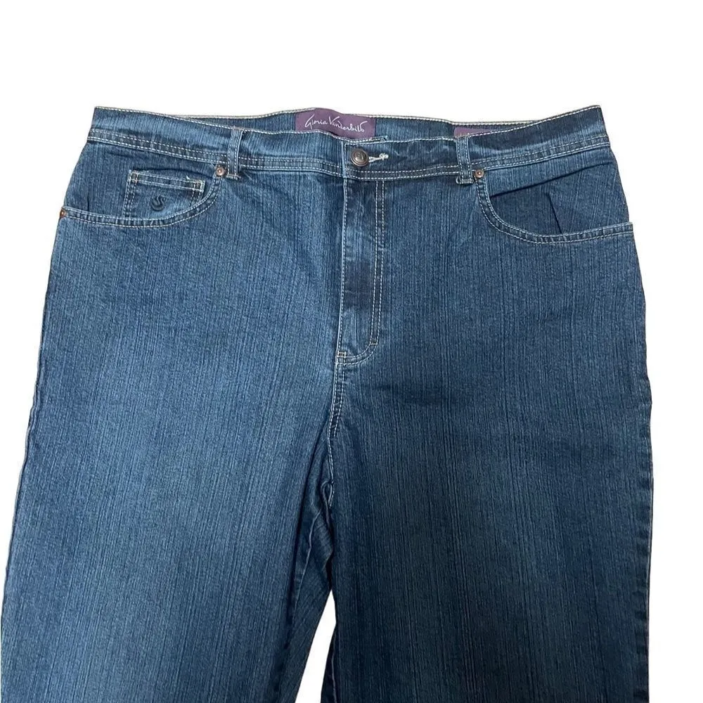 Gloria Vanderbilt Classic Fit Straight Leg Blue Jenas Size 18 NWT - Image 7