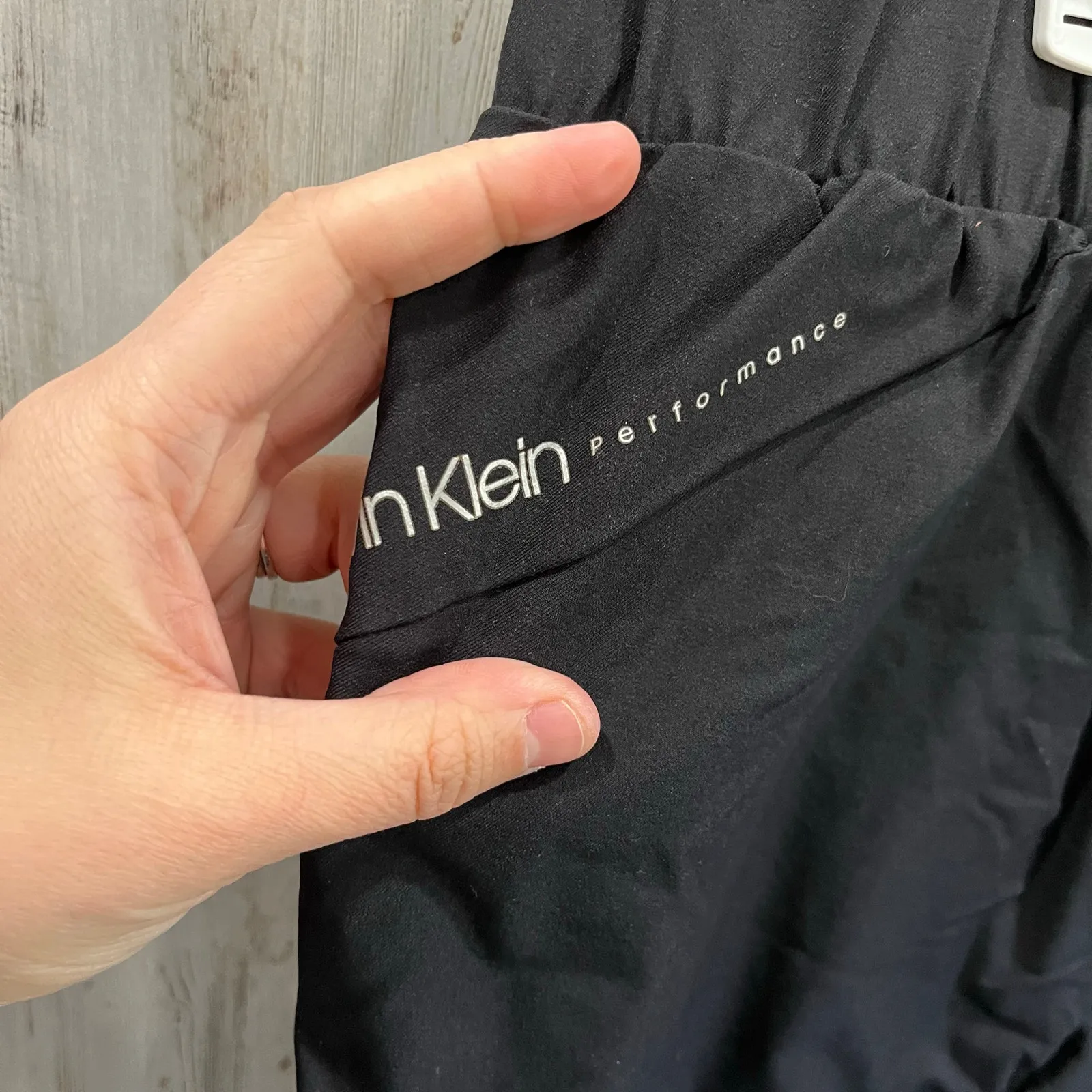 Calvin Klein Black Performance Straight Leg Ankle Pants Womens Size Large - Image 2