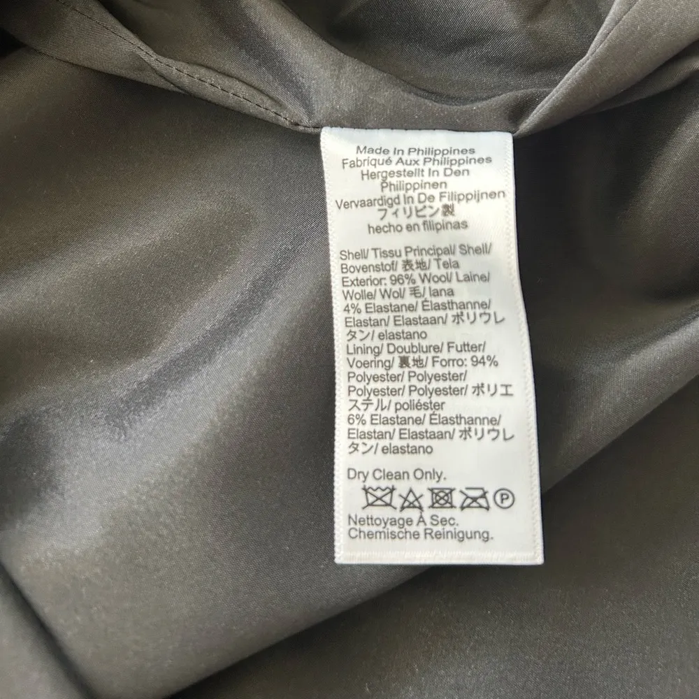 J. Crew Women’s Buttoned Sheath Dress in Italian Stretch Wool Blend Size 6 NWT - Image 8