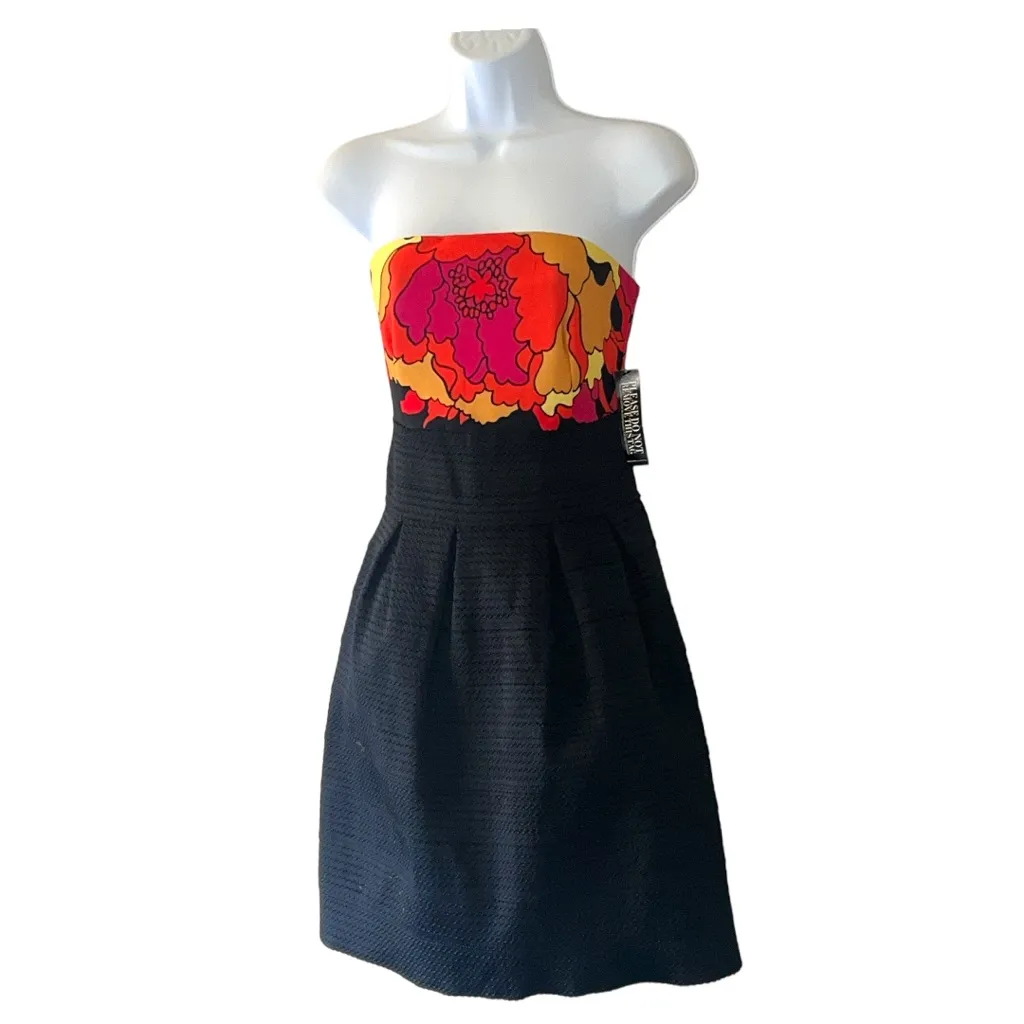 New York & Company Floral Strapless A - Image 2