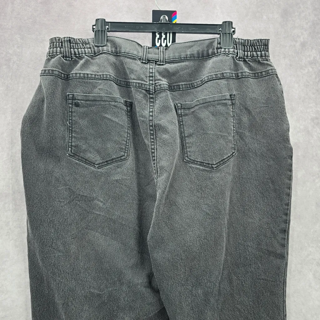 Catherine's Black Right Fit Curvy‎ Petite Wide Straight Denim Jeans 20WP - Image 5