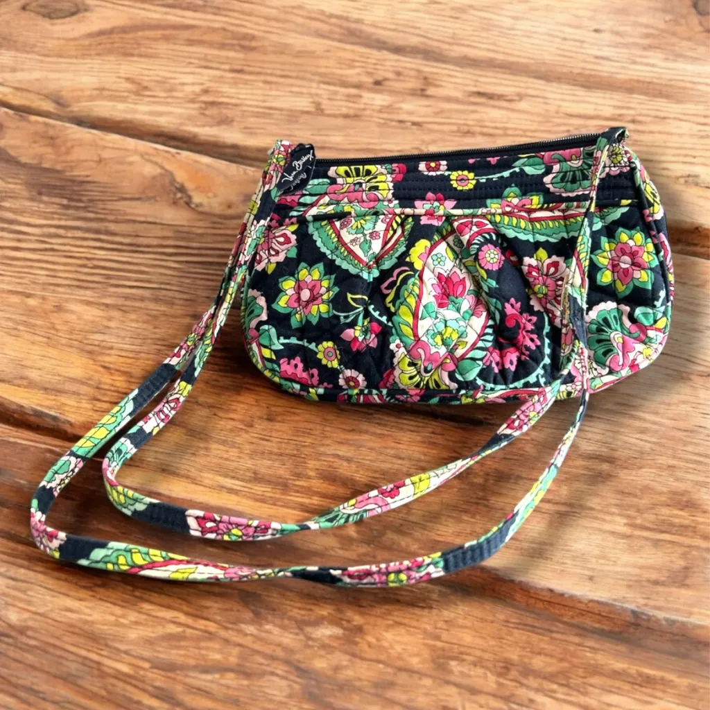 Retired Vera Bradley Petal Paisley Crossbody Bag - Image 2